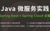 思否编程(小马哥)：Java 微服务实践 – Spring Boot / Spring Cloud全套，完整版下载